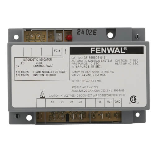 Robertshaw 35-655605-013 HSI Control Module 24V 3-Try 7-Sec