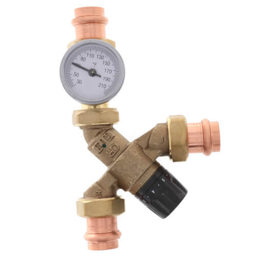 Caleffi 520516A 3/4" Thermostatic Mixing Valve Press Union