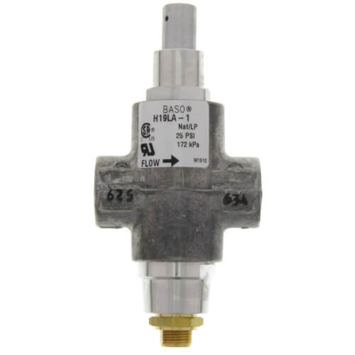 BASO H19LA-1C High Pressure Pilot Safety Valve 3/8" NPT 25 PSI