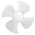 Century 700047 4-Blade Fan Blade 5.50" CCW 3/16" Shaft