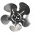 Century 2212 Unit Bearing Fan Blade, 5 Blade, 20° Pitch, CW, for 2 & 4 Watt Motors