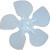ACME Miami 35504 Aluminum Fan Blade 5-1/2" CW 1/4" Bore