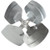 Lennox 98M19 Condenser Fan Blade 18" 4-Blade 27°