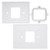Resideo THP2400A1027W White Coverplate Assembly Prestige 2