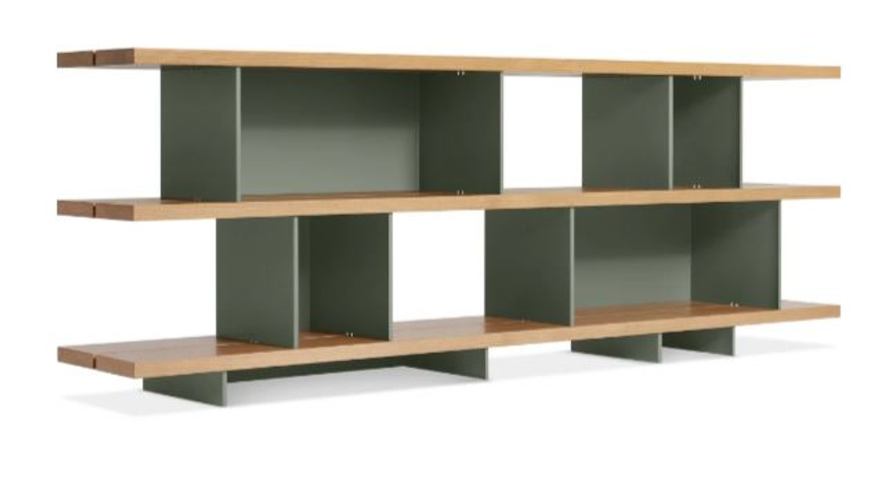 NeedWant Long and Low Shelving, Modern Storage Furniture