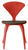 CHERNER Side Chair- Classic Orange w/ Seat Pad Only 