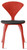 CHERNER Side Chair- Classic Orange w/ Seat Pad Only 