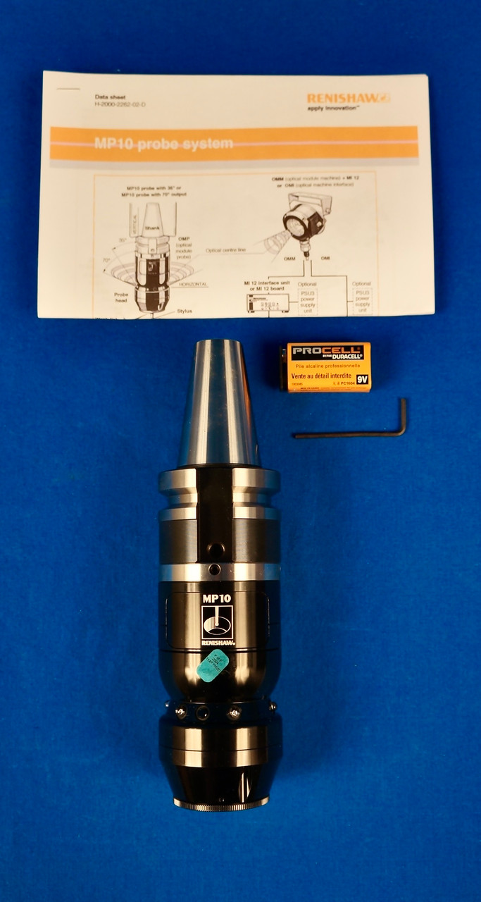 Renishaw MP10 Tool Probe & Taper ISO 40 Shank - 70 Degree