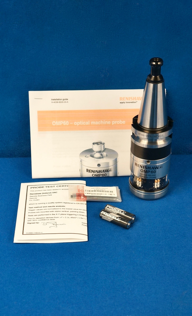 Renishaw Haas Mazak OMP60 Machine Tool Probe & BT40 Shank Display 