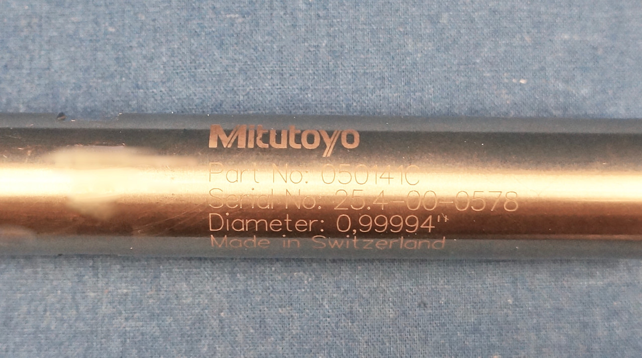 Mitutoyo 1" CMM Ceramic Datum Sphere Calibration Standard with 90 Day