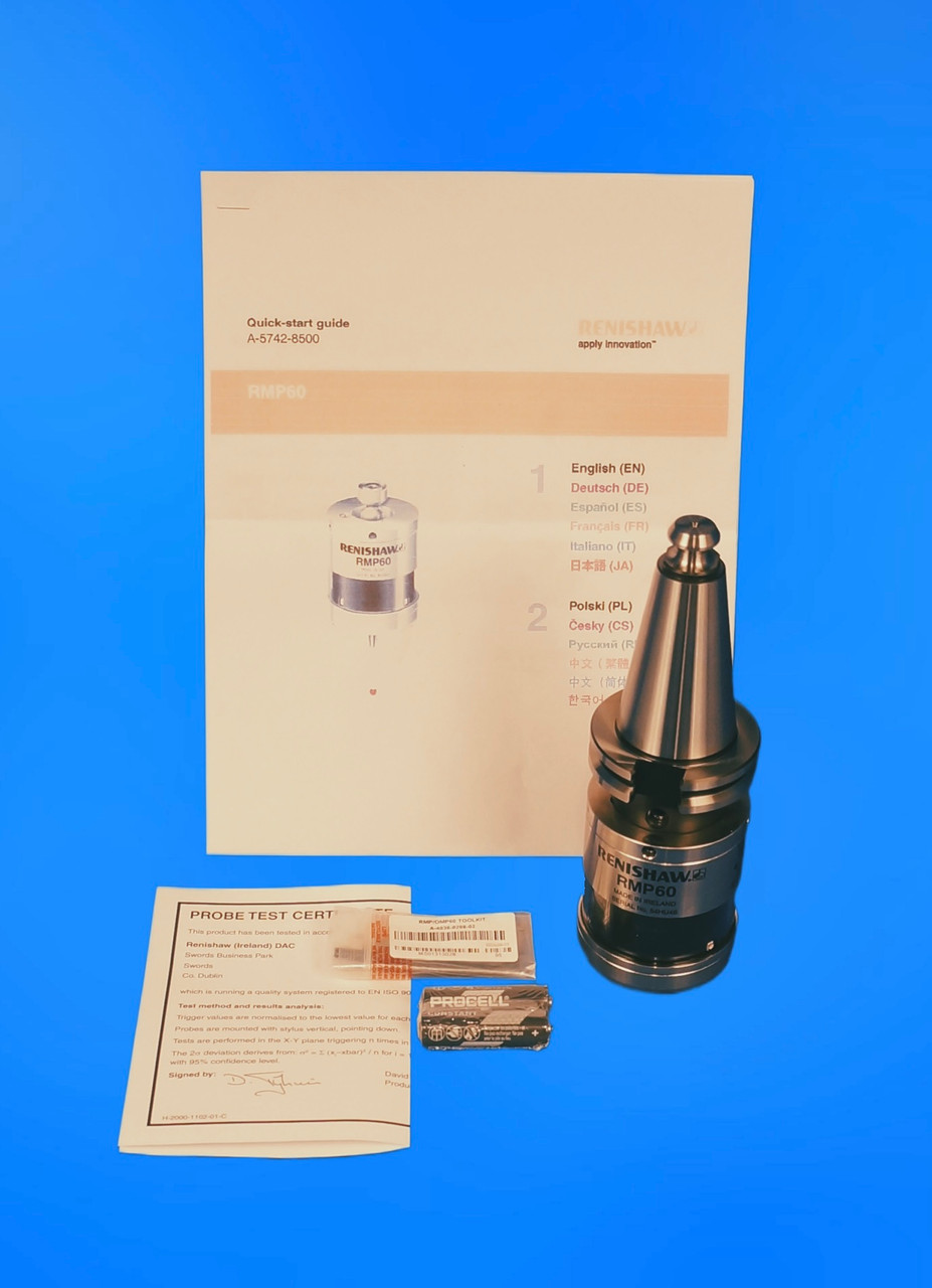 Renishaw RMP60 (Q) Machine Tool Probe & CAT40 Shank Display Model ...