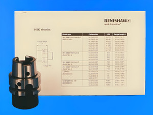 Renishaw HSK Shank: DIN 69893 HSK Form A + C 50 - 1 Year Warranty M-2045-0187 Renishaw HSK Shank: DIN 69893 HSK Form A + C 50 - 1 Year Warranty M-2045-0187