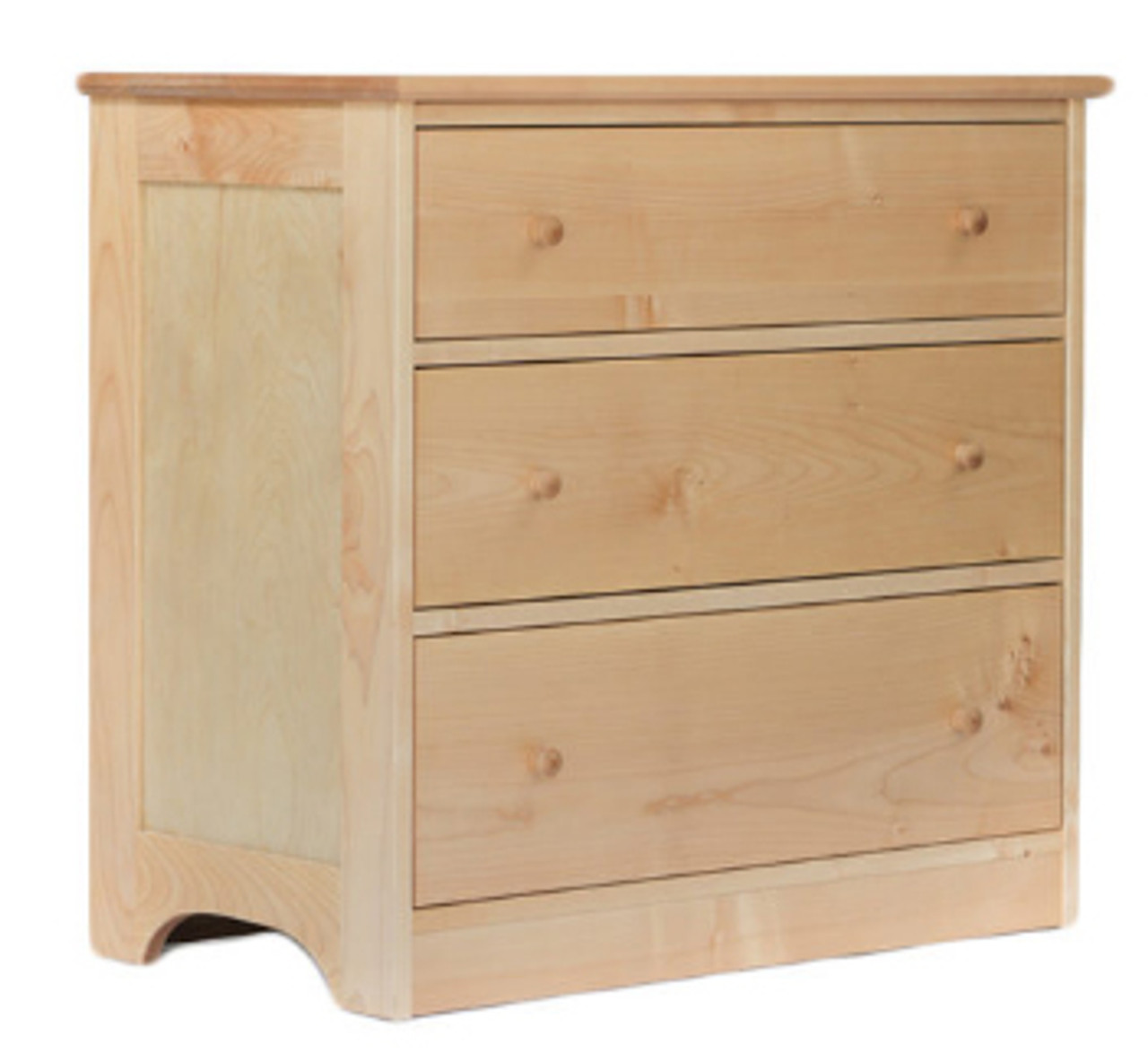 Pacific Rim Three Drawer Dresser Maple Grace