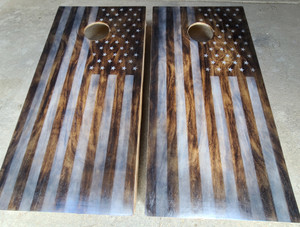 White Burnt Flag Set White Burnt Flag Set