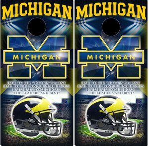 University of Michigan Wolverines Football Printed Vinyl Skins/Wraps University of Michigan Wolverines Football Printed Vinyl Skins/Wraps