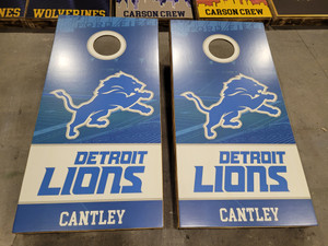 Detroit Lions Football Arena Printed Cornhole Set Cantley Detroit Lions Football Arena Printed Cornhole Set Cantley