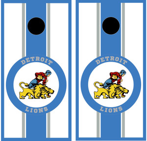 Detroit Throwback Lions Football Cornhole Wraps/Skins Detroit Throwback Lions Football Cornhole Wraps/Skins