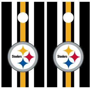 Pittsburgh Steelers Printed set of Vinyl Wraps/Skins (Set of 2) Pittsburgh Steelers Printed set of Vinyl Wraps/Skins (Set of 2)