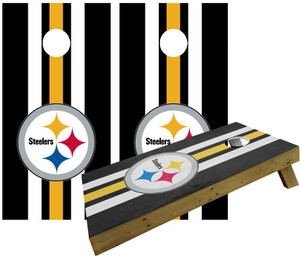 Pittsburgh Steelers printed cornhole set Pittsburgh Steelers printed cornhole set
