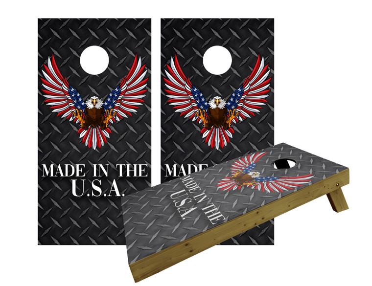 Made in the USA Eagle Black Diamond plate Vinyl Wraps/Skins