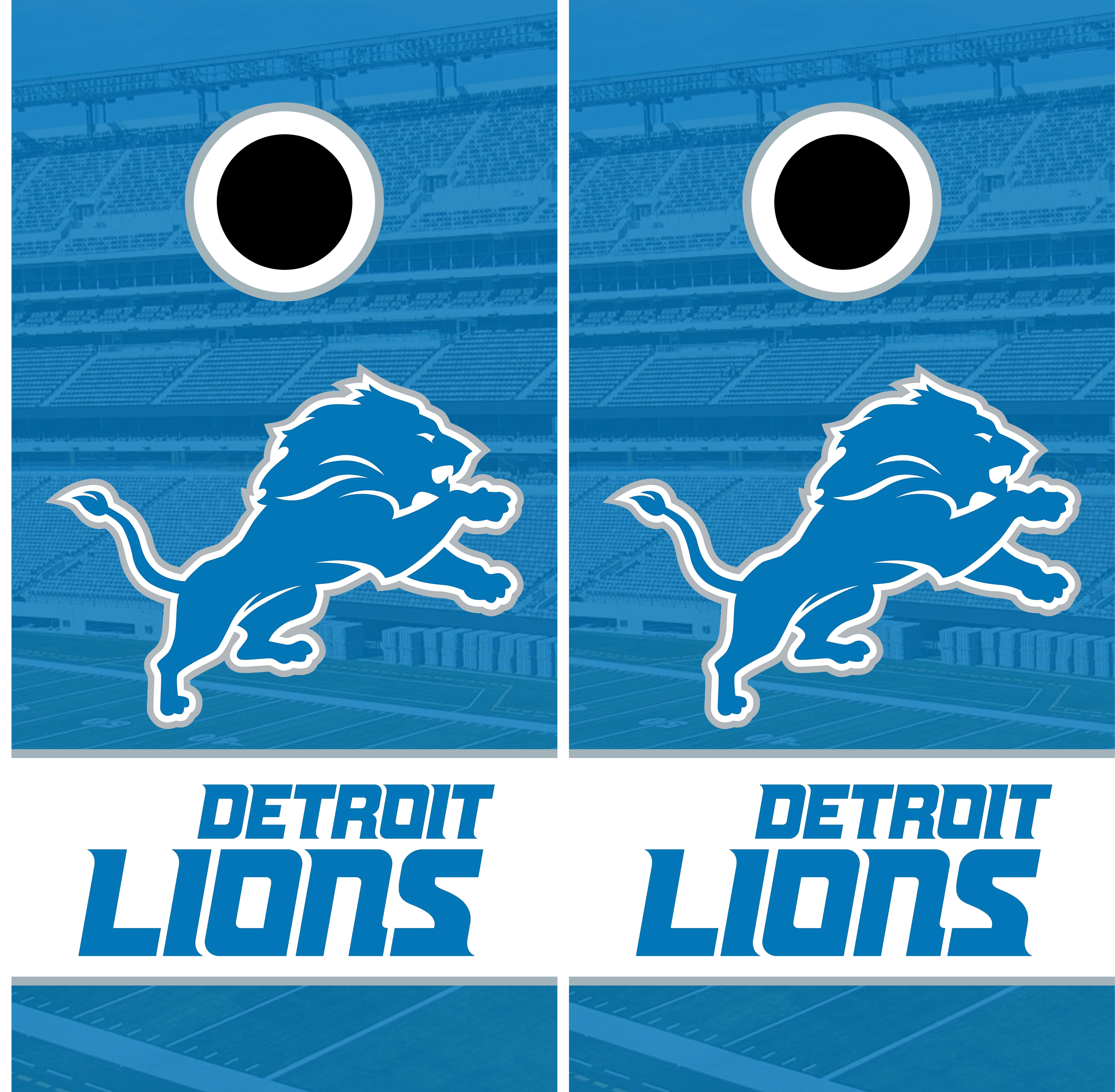 Detroit Lions (Version 3) Cornhole Bags - Set of 8 - Custom