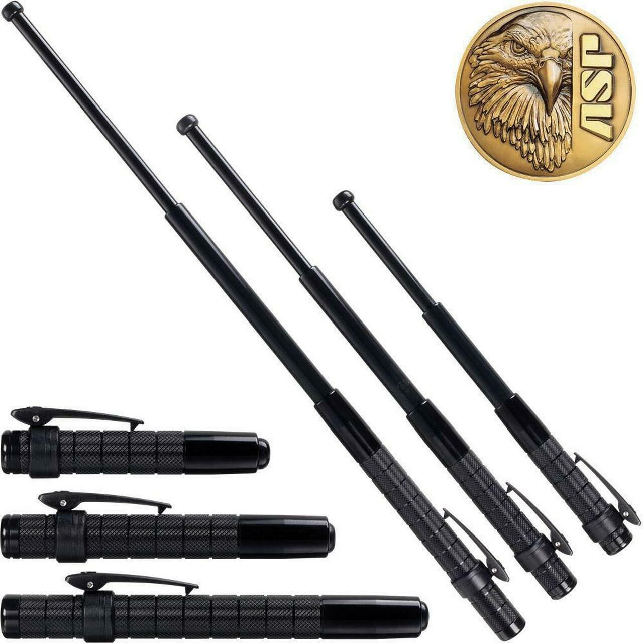 Diamond Grip Baton - Expandable Steel Batons - Telescopic Self