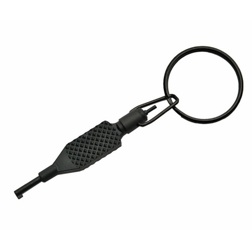 Flat Knurl Swivel Cuff Key with Polymer Grip