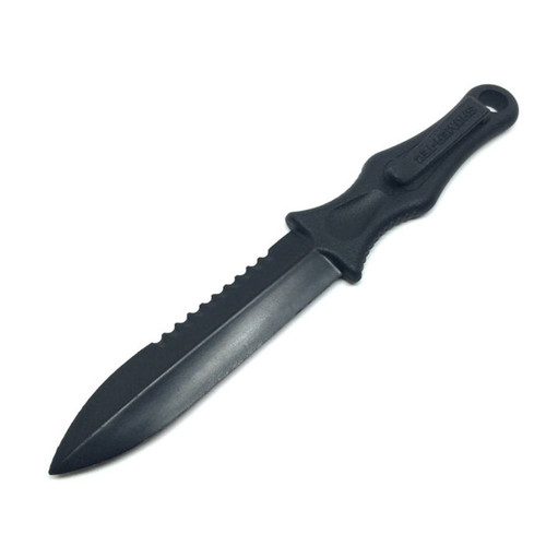 CIA 5 Serrated CIA covert cutter non-metallic knife with clip
