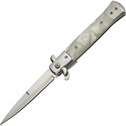 300342-WH Stiletto Styled Liner Lock Knife