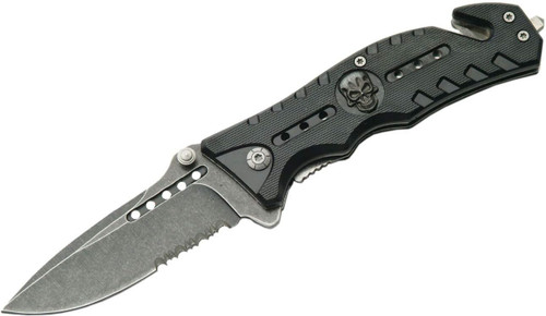 300294 Skull Track Folding Knife