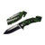 300256-GN Green Dragon Rescue Liner Lock Folding Knife
