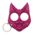 Pink Crazy cat defense keychain