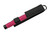 Pink Expandable baton with black shaft  in holster