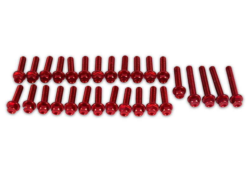 Red Aluminum Engine Bolt Kit 4 Stroke