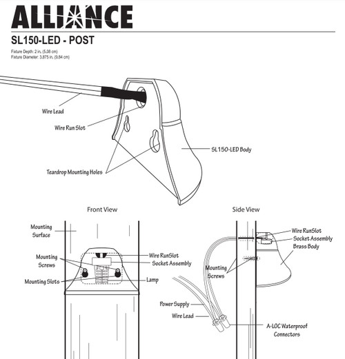 SL150LED Step Light Alliance Outdoor Ledge Lights
