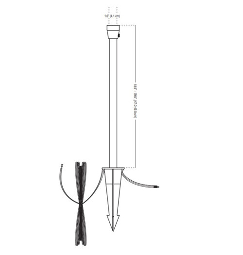 Lighting Stem 18" Alliance Outdoor Lighting Stems and Posts