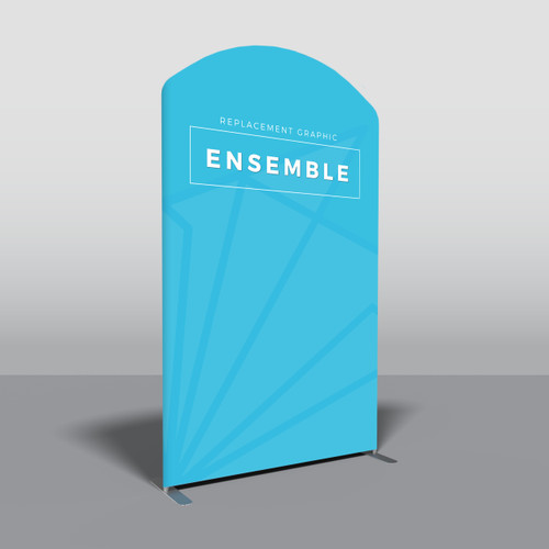 59" x 101" Arch-Top Ensemble Display - Replacement Trade Show Tension Fabric Graphic