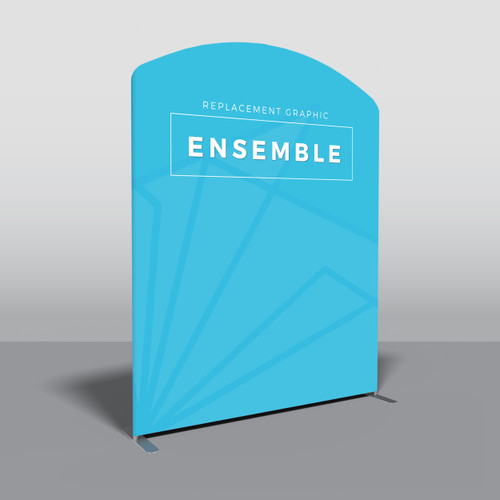 79" x 101" Arch-Top Ensemble Display - Replacement Trade Show Tension Fabric Graphic
