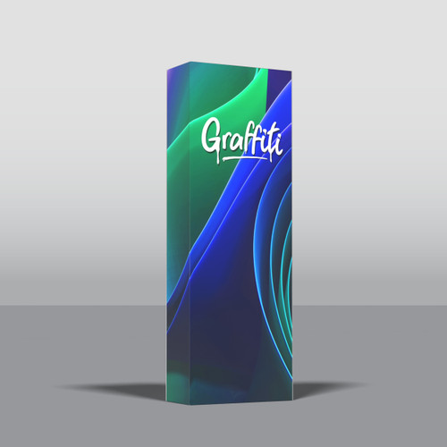 30" Graffiti Banner Stand Display