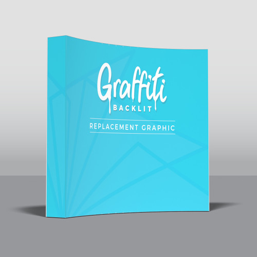 8' Curved Graffiti Display - Replacement Graphic