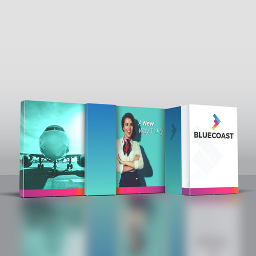 20ft Graffiti Backlit Trade Show Display Kit GB20A with Closet