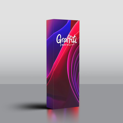 30" Graffiti Backlit Banner Stand Display