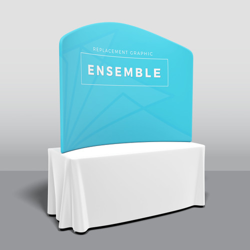 6' Helium by Ensemble Arch Table Top Tension Fabric Display Replacement Graphic