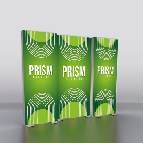 Prism 10 x 10 foot portable backlit trade show lightbox display Kit P10B