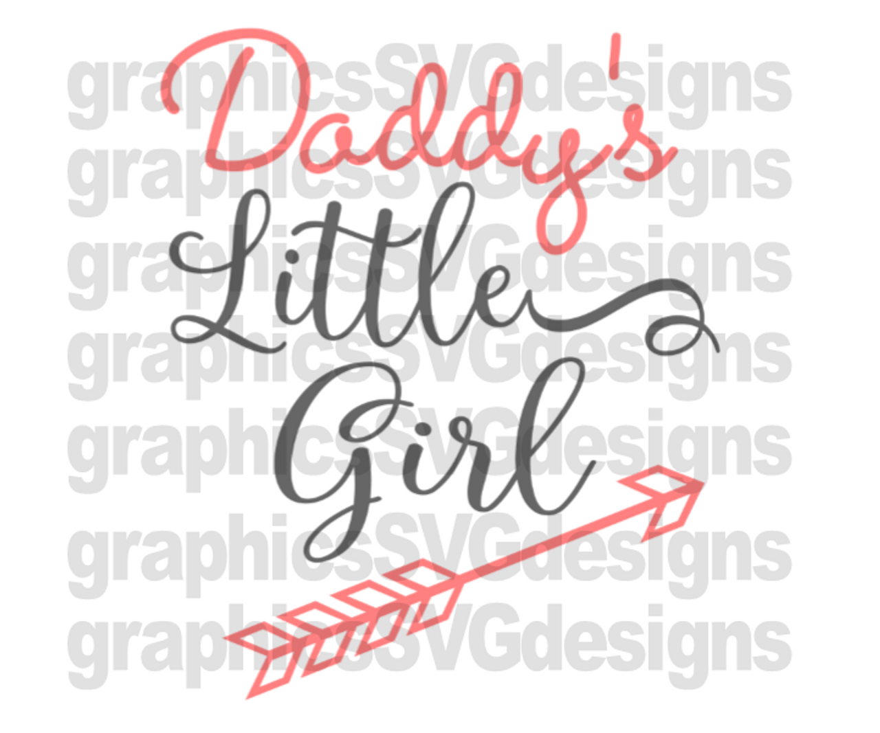 Download Daddy S Little Girl Digital Download Svg Dxf Png Cutting File