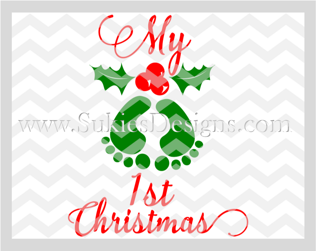 Download My 1st Christmas Digital Download Svg Dxf Png