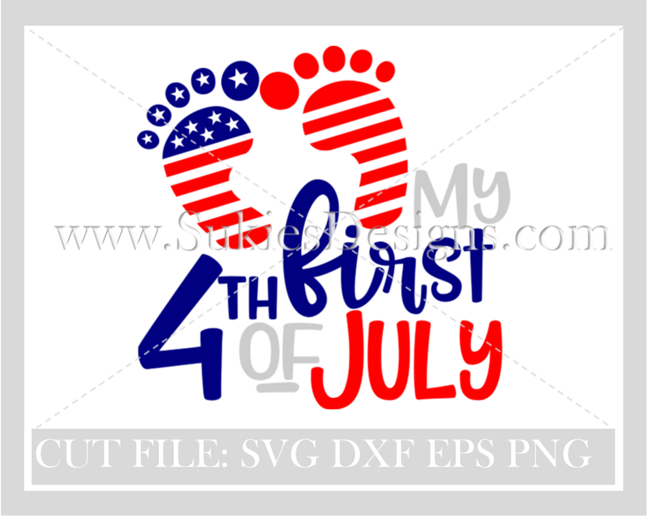 Download My first 4th of July SVG, DXF, PNG EPS