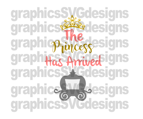 Download Daddy S Princess Has Arrived Digital Download Svg Dxf Png Cutting File