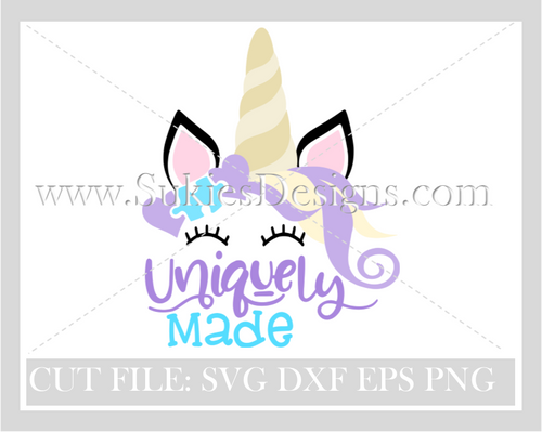 Uniquely Made Autism Awareness, SVG, DXF, PNG EPS  Uniquely Made Autism Awareness, SVG, DXF, PNG EPS