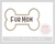 In the hoop Fur Mom patch  Embroidery Design  In the hoop Fur Mom patch  Embroidery Design